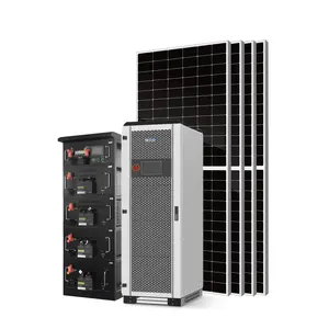 50kw 30kw Solar Home Systeem Pv Panel Set Off Grid Zonne-Energie Hybride 3 Fase Zonne-Energie Generator Met Paneel Voltooide Set