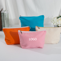 Petit étui de maquillage portable Logo personnalisé pochette en toile de voyage sac cosmétique