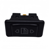 Interruptor Universal de 6 Pines para Elevalunas de Coche, Botón Único con Luz Indicadora LED Verde, Accesorios para Interruptor de Elevación de Cristales de Puerta Automática