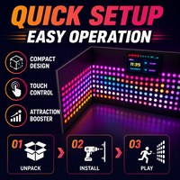 Jeu interactif de réaction et d'évasion pour le team building, boutons LED RGB activés par le toucher, pour 1 à 8 joueurs, centres d'activités intérieures