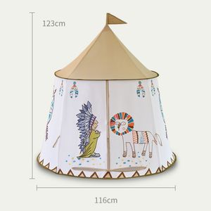 Tienda de campaña tipi para niños de estilo <span class=keywords><strong>indio</strong></span>, tienda portátil de Castillo de princesa para niños, tienda de juguete para niños, regalo de cumpleaños y Navidad - Product Image 5