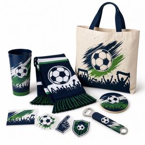 Kit de Marchandises de Football Personnalisé pour Événements Mondiaux – OEM/ODM, Multi-SKUs, Pack Cadeau, Kit de Fête, Engagement des Fans - Product Image 1