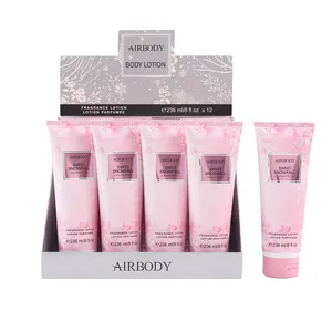 Airbody brand AB 2005 sweet smell good scent fragrance last long hours cheap wholesale price display box body lotion