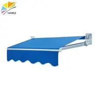 Outdoor Folding Arm Awning Wind Resistant Sun Shade Aluminum Window Awning Retractable