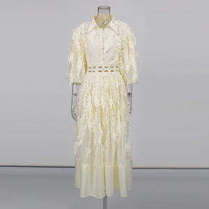 बेटगर्ल 2026 नई बीज टासेल पंख सजावट लेपल हीरे की स्टडेड ड्रेस - Product Image 2