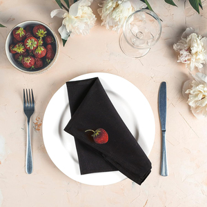 Vente en gros de serviettes en tissu de printemps en lin, couleurs unies à la mode pour les repas et les mariages et événements spéciaux - Product Image 6