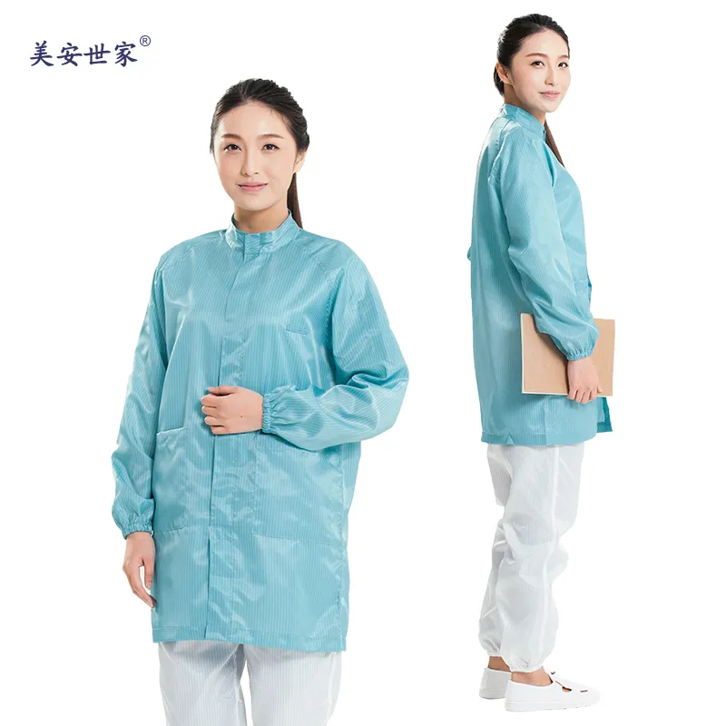 cleanroom esd antistatic suit cleaning electronic industry uniforms polyester clothing esd clean room clothes