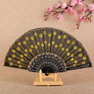 Abanico de Mano Reflectante Holográfico Grande de 33 cm, Abanico Reflectante Tipo Araña, Abanico de Bambú de Alta Calidad para Fiestas - Product Image 5