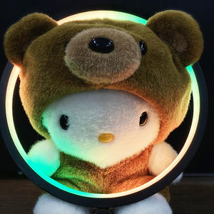 Inch Smart LED Night Light RGB Desktop Atmosphere Desk Lamp App <b>Remote</b> Music Rhythm Lights Game Bedroom Bedside Decoration - Product Image 5