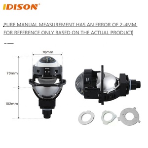 IDISON T3W Power Auto Phares Angel Eyes Remplacement de la lampe avant du faisceau haut et bas 12v 60w Lentille du projecteur Biled - Product Image 3