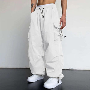 Rainbow Spray 2025 nouveau Style Cargo <span class=keywords><strong>pantalon</strong></span> pour hommes surdimensionné Parachute Streetwear <span class=keywords><strong>pantalon</strong></span> Vintage Style Techwear Baggy pantalons de survêtement hommes - Product Image 3