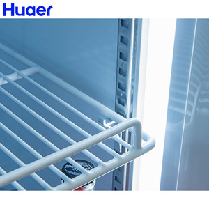 Refrigerador de bebidas para supermercado, refrigerador de 4 puertas con pantalla comercial
