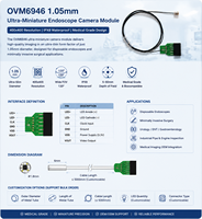 Mini Cámara Endoscópica Médica USB Impermeable ISO13485 OCHTA10 OVM6946