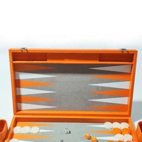 Nouveau luxe personnalisé en cuir Pu jouer à l'échiquier backgammon jeu d'échecs jeu de dames jeu de dames échiquier Backgammon