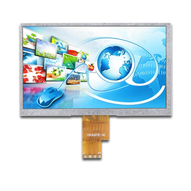 7 इंच Tft एलसीडी पैनल 50 पिन 7 "इंक के साथ मॉनिटर पूर्ण Hd आईपीएस एलसीडी स्क्रीन प्रदर्शन मॉड्यूल कनेक्टर