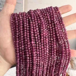 ลูกปัดคริสตัลอัญมณีทรงหลวมทรงกลมขนาด2มม. 3มม. 4มม. พลอยทับทิมลูกปัดทรงหลวมตัดสุกใสของขวัญเครื่องประดับ DIY - Product Image 4