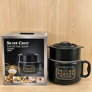Silver Crest Electric Rice Cooker 600W Multi Function Smart Cooker With Timer For Home <b>Kitchen</b> Use - Product Image 1
