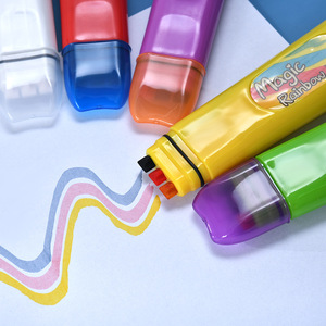 Nouveauté Stylo magique multicolore MARQUEUR MAGIQUE Graffiti Craft PenThree lignes de crayons aquarelle - Product Image 1