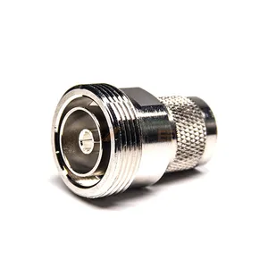 Straight RF Coaxial Adapter for Antenna Connection, N Type Female to DIN 7/16 Male with Low Loss