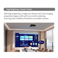 Projecteur laser DLP InASK KU900 4K pour les entreprises et l'éducation Correction trapézoïdale et correction des angles 9000 lumens