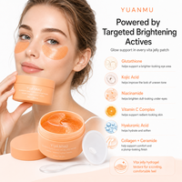 Patchs pour les yeux au glutathion, à l'acide kojique, au collagène et à la vitamine C, anti-cernes, anti-âge, anti-rides, hydratants, nourrissants, blanchissants