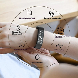 Reloj Inteligente Deportivo para Estudiantes, Hombre y Mujer, con Alarma Vibratoria, Contador de Pasos para Correr, Forma Cuadrada, Monitor de Actividad - Product Image 4