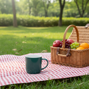 Tazza in Ceramica di Design Nordico di Lusso, Grande Capacità per Caffè/Tè, con Logo Pubblicitario Stampato e Confezione Regalo - Product Image 4