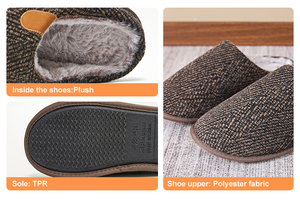 Mens Cozy <strong>Memory</strong> <strong>Foam</strong> Scuff <strong>Slippers</strong> Slip on Warm House Indoor Shoes - Product Image 6