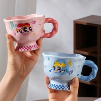 Nouvelle tasse en céramique Flying Girl Mark Cup, bol à lait et à avoine de haute qualité pour la maison, tasse à eau pour couple, cadeau d'anniversaire