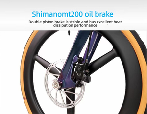 Vélo pliant WINICE portable 20 pouces en fibre de carbone Toray T700 T800, peinture caméléon, frein à disque hydraulique Shima-no 10 vitesses, <span class=keywords><strong>pneu</strong></span> 28 mm - Product Image 3