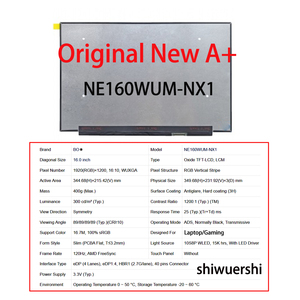 Écran LCD 16 pouces 1920*1200 EDP 40 broches de remplacement NE160WUM NX3 NX2 NX1 NX8 NXA NZ1 NV160WUM-NX3 K02 K03 K41 K42 NX2 - Product Image 2