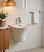 Vente flash : lavabo mural au design moderne, facile à nettoyer, garantie 5 ans, capacité 9L, idéal pour appartement, salle à manger, hôpital, chambre