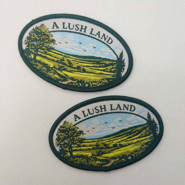 Custom Embroidered Patches Iron on Clothing Vests Personalized logo Woven Patch for Hats Clothing