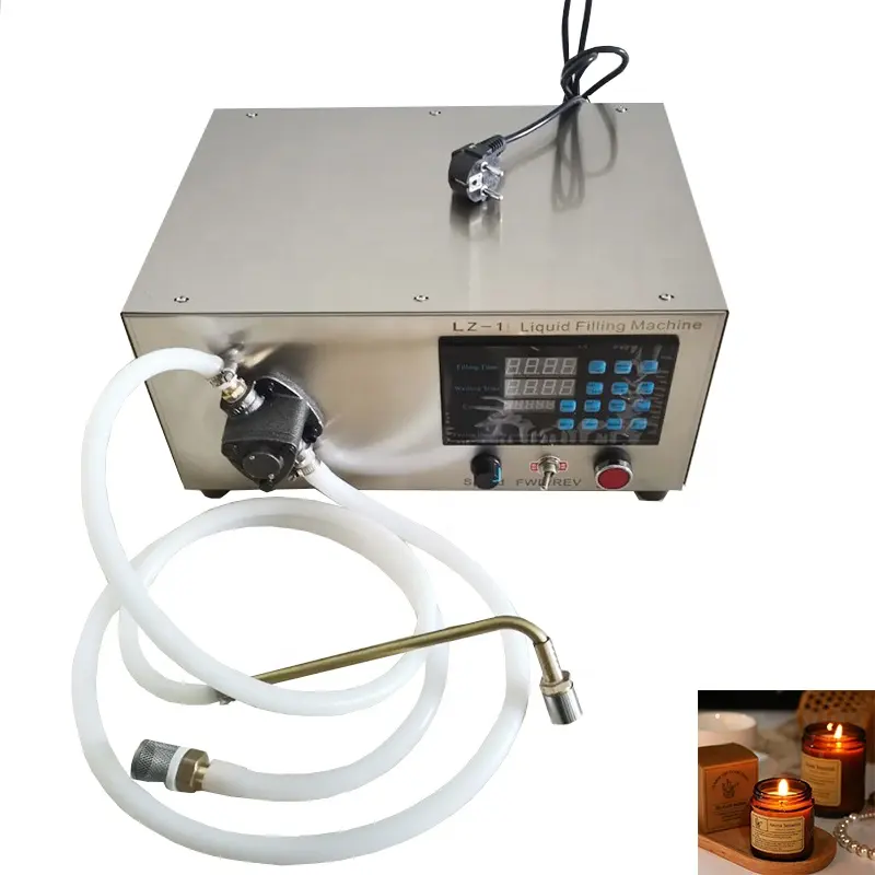 Glass filler candle wax filling machines to fill candles melting pouring machine