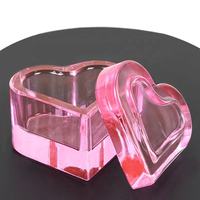 Vernis à ongles avec logo personnalisé, cristal clair, couvercle de tasse de lavage, poudre de stockage, acrylique liquide monomère, verre anti-éclaboussures en forme de coeur, plat dappen pour ongles