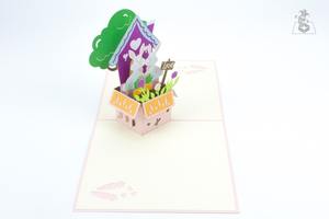 Cartes-cadeaux d'amour 3D découpées au laser | Cartes pop-up en papier artisanal pour les occasions spéciales du Vietnam - Product Image 3