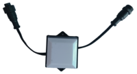 Lumière ponctuelle LED RGB carrée de 120 mm, DMX512, IP65, étanche, DC24V, éclairage architectural paysager
