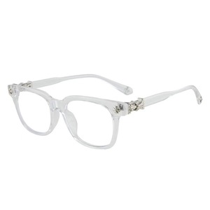 Promozione <span class=keywords><strong>Occhiali</strong></span> <span class=keywords><strong>da</strong></span> <span class=keywords><strong>Vista</strong></span> di Lusso Retrò con Montatura in Metallo, Cerniera in Metallo, Protezione UV400 e Anti <span class=keywords><strong>Luce</strong></span> <span class=keywords><strong>Blu</strong></span> per Uomo e Donna - Product Image 4