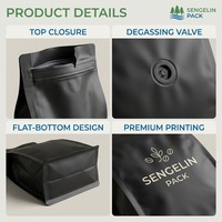 Pochette verticale en Mylar avec fenêtre, logo personnalisé imprimé, barrière anti-humidité et thermoscellable pour l'emballage des myrtilles