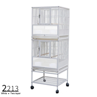 Grande Cage pour perroquet avec support, roulettes, étagère de rangement, 3 couches, pour perruches, cananes, oiseaux, volière, haute qualité
