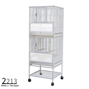 Gabbia per pappagalli grande di alta qualità con supporto ruote piroettanti ripiano portaoggetti 3 strati Budgie Canary <span class=keywords><strong>Bird</strong></span> <span class=keywords><strong>Cage</strong></span> voliera - Product Image 2