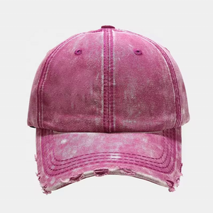 Wholesale Blank Worn Out Washed Style Sunhat 6 Panels Baseball Cap Distressed Faded Denim <strong>Dad</strong> <strong>Hat</strong> Jean Blue Trucker <strong>Hat</strong> - Product Image 6