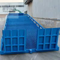 Pont d'accès mobile pliable à trois niveaux, plateforme de chargement et de déchargement de conteneurs, cadre de rampe pour chariot élévateur