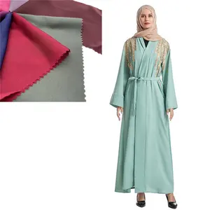 High Quality Islamic Clothing Nida Fabric Muslim Dress Women Abaya Ramadan Dress Long-sleeved Long Dress Loose