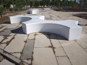 B62 Personalized Water Resistant Flower Pot Long Bench Contemporary Outdoor Leisure Seating Benches for Hotels Schools Parks - Product Image 6