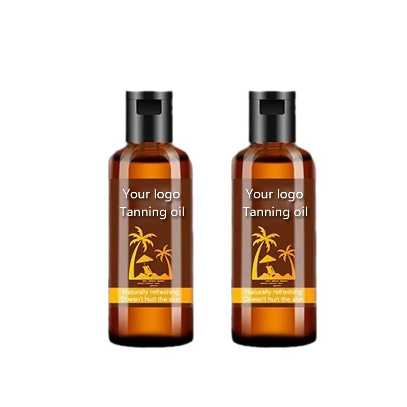 OEM fabbrica all'ingrosso private label di alta qualità vegano naturale corpo biologico olio abbronzante con olio abbronzante bronzer