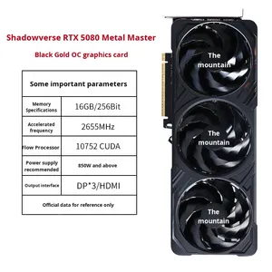 Tarjeta Gráfica para Juegos de Escritorio Galax GeForce RTX 5080 Metal New Platinum 16G Fan, Nueva - Product Image 6