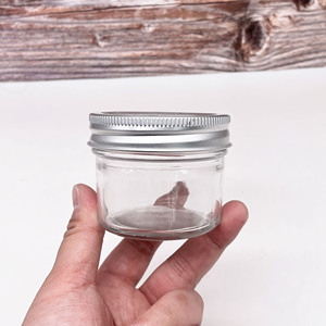 250ml 500ml tùy chỉnh rộng miệng rõ ràng Glass Mason Jar đóng hộp Mứt Mật Ong thực phẩm lưu trữ Jar với chia loại kim loại nắp bán số lượng lớn - Product Image 3