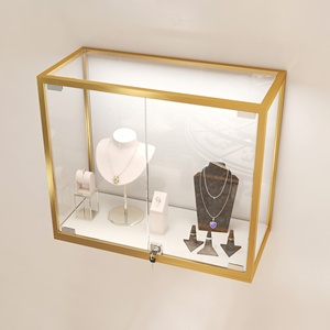 Bijouterie de luxe Boutique design d'intérieur Vitrine de magasin Verre trempé Acier inoxydable Bijouterie Vitrine Meubles - Product Image 5