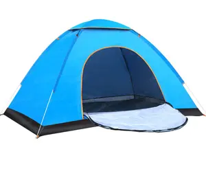 Meilleur Vente Instantanée Randonnée Rapide Tente Easy Set Up 210T Respirant 1-4 Personne Camping Tentes